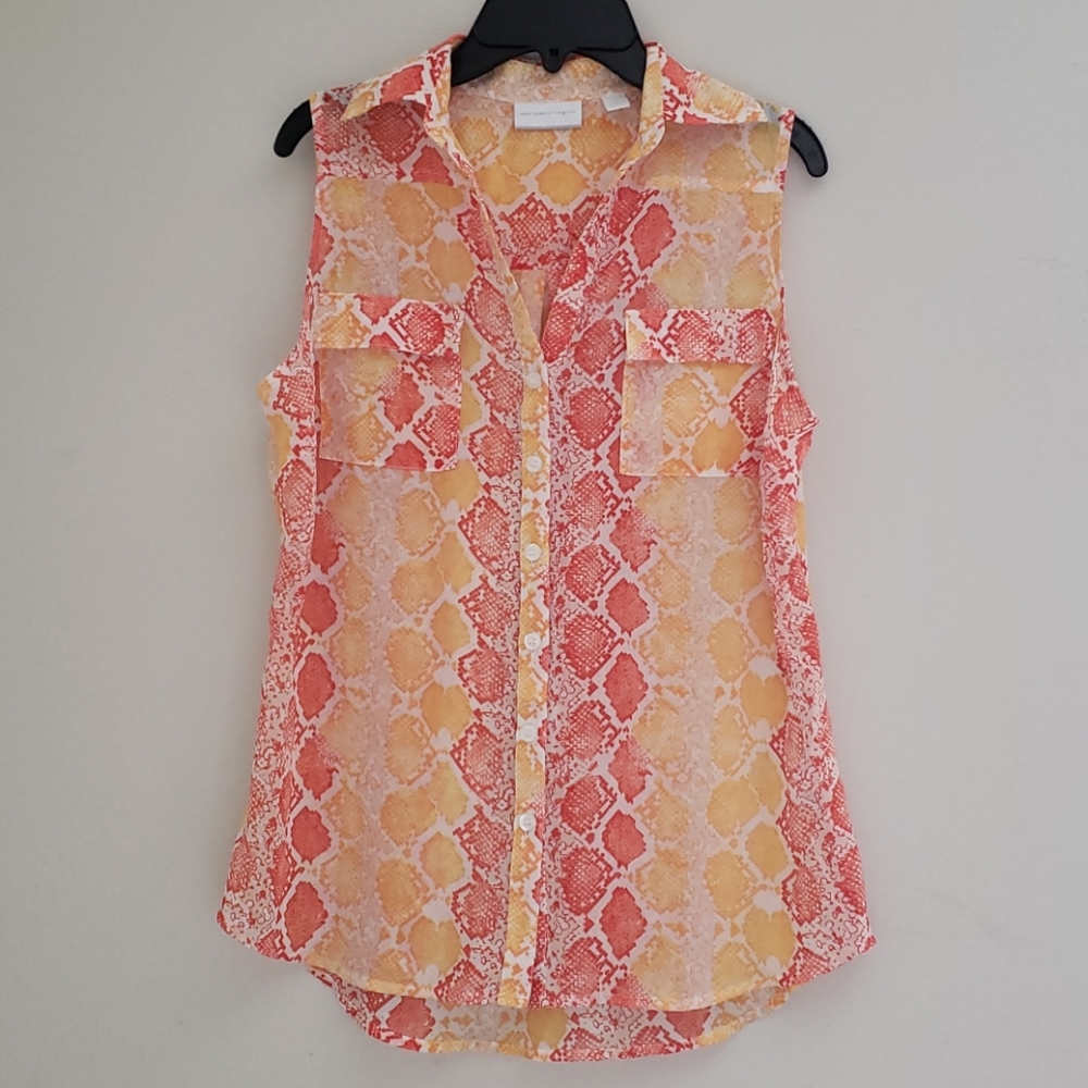 NEW YORK & COMPANY SHEER TANK
